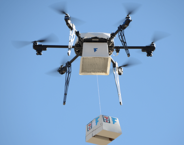 Flirtey and 7-Eleven delivery