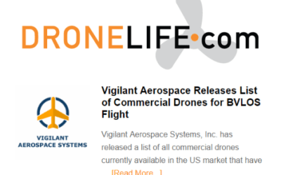 Vigilant Aerospace BLOS Drone List Featured in DroneLife