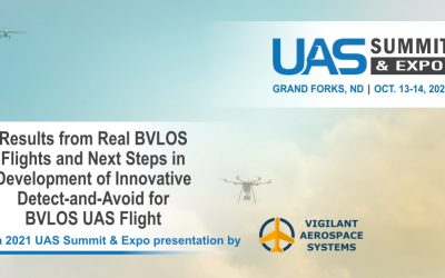 Vigilant Aerospace CEO Presenting “Results from BVLOS Flights and Next Steps in Detect-and-Avoid” at Upcoming 2021 UAS Summit and Expo